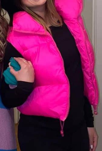 Hot Pink Puffer Vest Size M