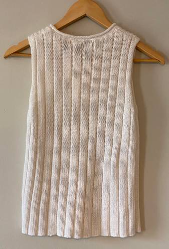 DKNY High Neck Sleeveless Knit Sweater