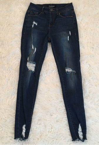 Krass&co ENJEANS DENIM ! Distressed Darkwash Skinny