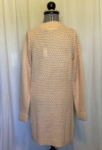 VERO MODA  Blush Surf Textured Knit Oversized Open Cardigan Size Small NWT