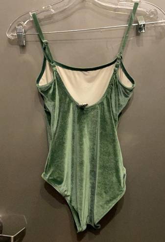 Solid & Striped  The Nina Velvet green swimsuit