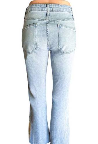 Popsugar  Light Blue Raw Edge Hem Denim Jeans ~ Women's Size 6