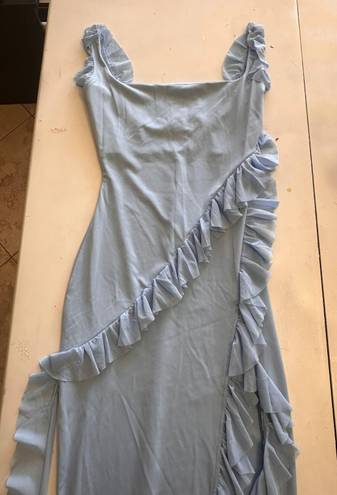 Rosedress blue ruffle maxi dress