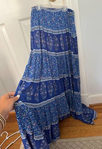 R. Vivimos Maxi Skirt Blue