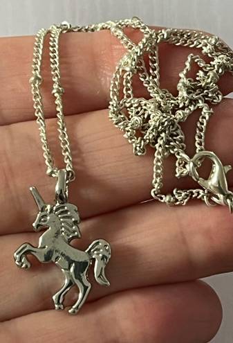 Nordstrom Silver Polished & Dipped Unicorn /925 Chain