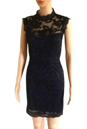 Sans Souci  Black Lace Sleeveless Dress Size XSmall