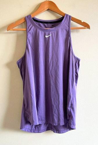 Nike  Dri-FIT One Tank Purple Athletic Yoga‎ Running Top Womens Size M