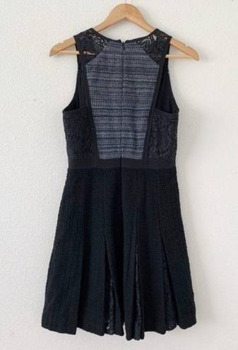 Rebecca Taylor Tweed Pleated A-Line Dress