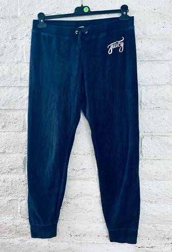 Juicy Couture Vintage  sweatpants velvet navy blue women's size M