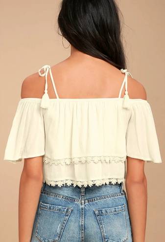 Lulus Off The Shoulder Embroidered Top