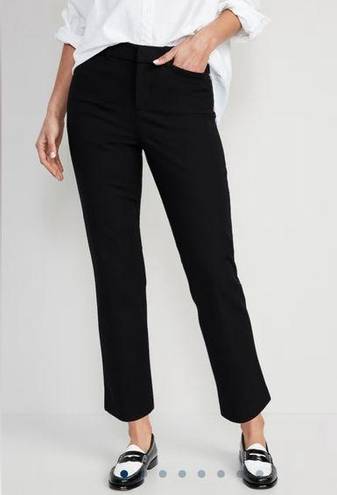 Old Navy High-Waisted Pixie Straight Ankle black Pants 4 nwot