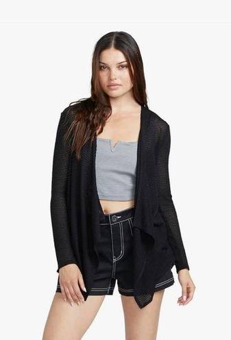 Volcom  women's black knit cardigan