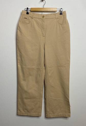 St. John Sport Tan Wide Leg Pants