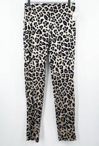 Karen Kane  Animal Print Leopard Leggings Gold/Black Holiday Shiny NWT SZ Small