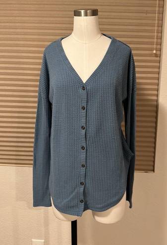 Wild Fable Button front cozy waffle knit top