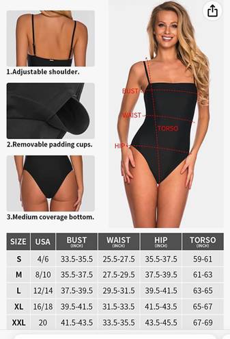 Relleciga Women's Bandeau One Piece Swimsuits