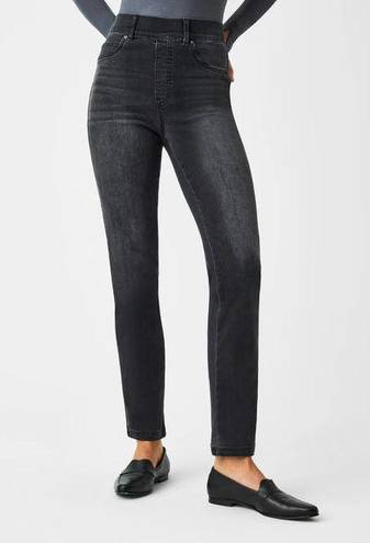 Spanx  Pull On High Rise Straight Leg Jeans Size Small in Vintage Black