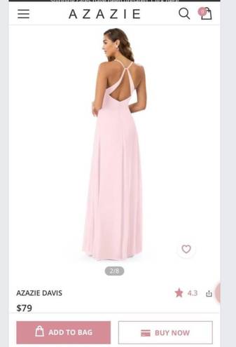 Azazie Davis blushing pink. Bridesmaid's dress. Never worn. Pink Size 8 -  $59 (25% Off Retail) New With Tags - From Michelle