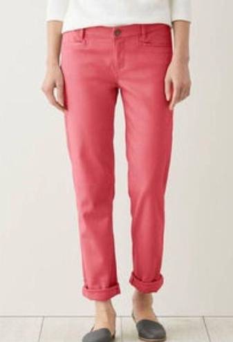 J.Jill  Bright Pink Relaxed Boyfriend Fit Jeans