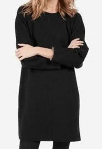 Everlane NEW  Scuba Long Sleeve Mini Dress in Black