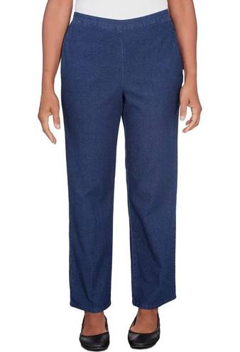 Alfred Dunner Petite alfred dunnor Women's Denim Pull On Short Length Pant