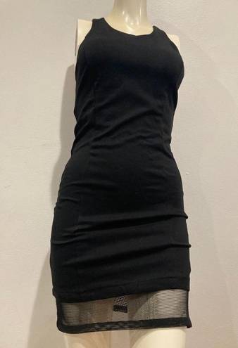 Lucy Paris  Women's Sleeveless Little Black Dress Bodycon Size Small Eu 38 Mesh