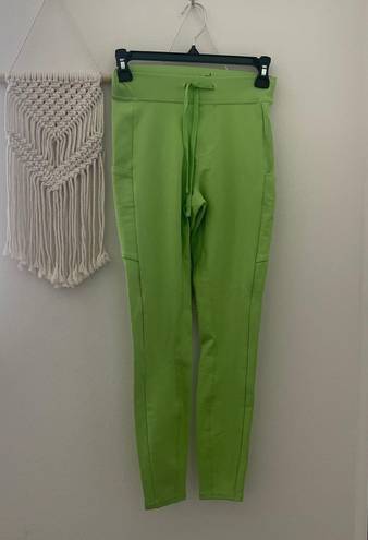 Alo Yoga 7/8 Checkpoint Leggings Green Apple Athleisure