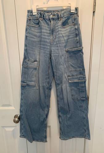 American Eagle Baggy Wide Leg Cargo Jeans