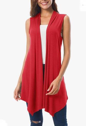 Urban Coco  sleeveless, asymmetrical hem lightweight cardigan vest, size XXL, NWT