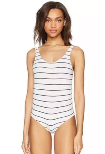 DKNY NWT  Seamless Litewear Bodysuit  Striped Large