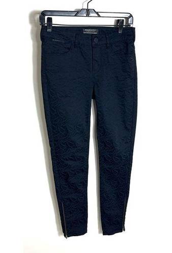 Scotch & Soda Maison Scotch 27 Black Blue Paisley Skinny Pants