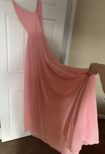 Pink Lily Pink Prom Maxi Dress