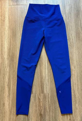 Beach Riot Lauren Legging Ribbed Mesh Cobalt Blue Size S