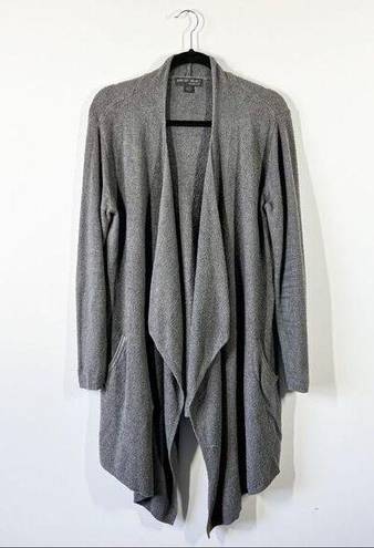 Barefoot Dreams  gray open front cardigan sweater