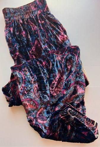 Rebecca Taylor  • Pink Navy Paisley Loose Pants