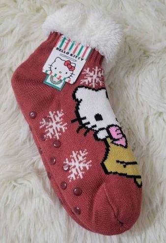 Sanrio  Hello Kitty Faux Fur Cozy Warmers Socks with gripper NWT