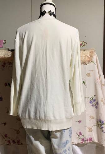 Dress Barn  White Sweater 