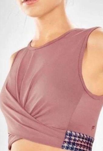 Fabletics NWT  Pia Power touch light front twist cropped tank top size large