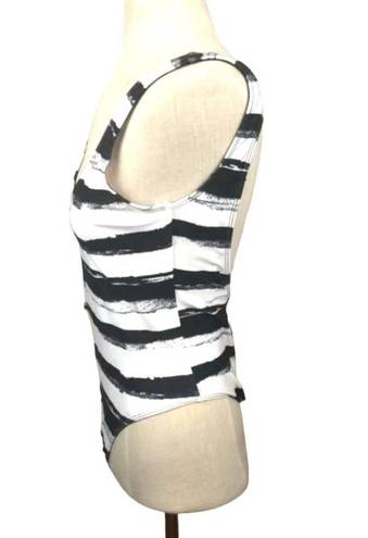 Wildfox NWT  Mascara Stripe 80’s One Piece Swimsuit