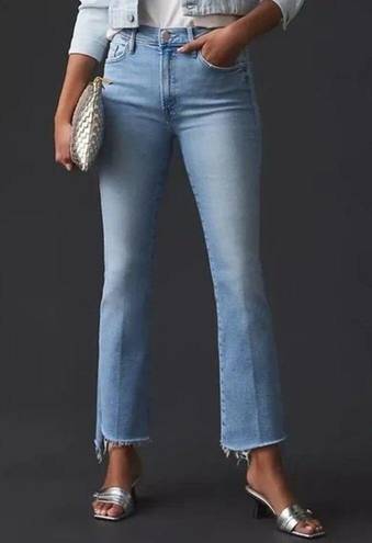 Mother Insider Crop Step Fray Jeans in Shoot To Thrill Denim Size 27