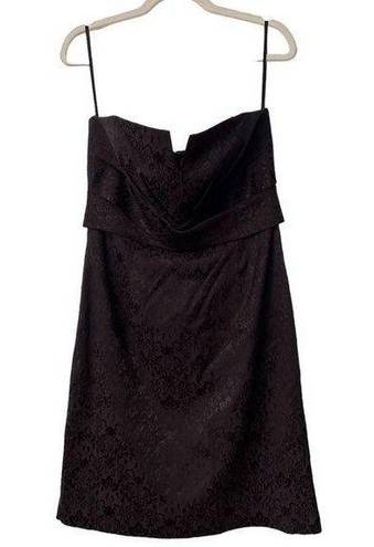 White House | Black Market  Size 12 Jacquard Black Dress