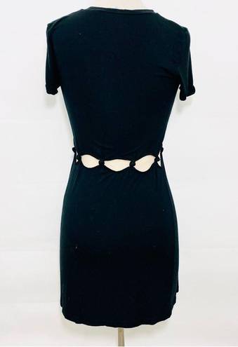 American Eagle Outfitters Black XS Knotted Cut Out Dress