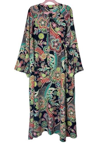 Natori  $195 NWT
PEIZURI MANDARIN CAFTAN Tunic lounge dress 3X