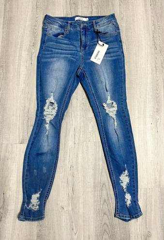 Cello Blue Distressed Denim Jeans 