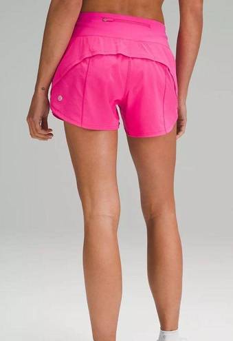 Lululemon Sonic Pink Speed Up Mid-Rise Lined Short 4"