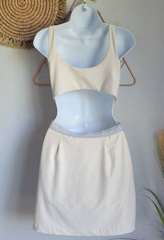 Outdoor Voices , Court Creamy White Cut Out Skort Tennis Dress, Size Medium