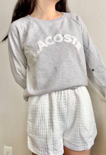 Lacoste grey crewneck sweatshirt