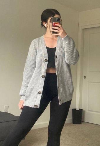 Cardigan Sweater Gray