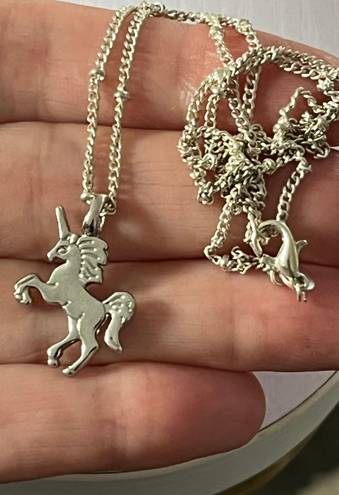 Nordstrom Silver Polished & Dipped Unicorn /925 Chain