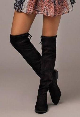 Unisa Black Over The Knee Boot